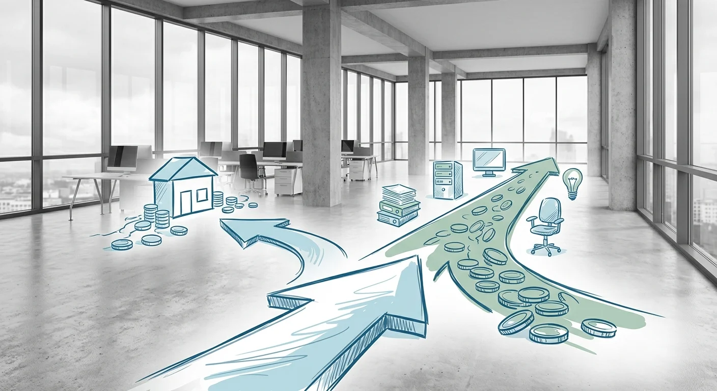 SBA 504 financing splitting capital between property down payment and business operations