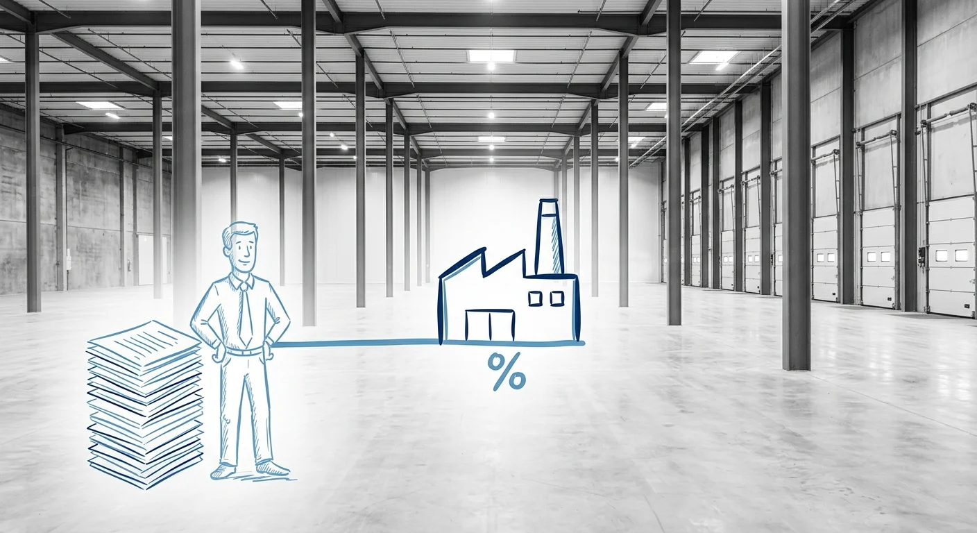 SBA 504 loan structure connecting a business owner to an owner-user commercial property