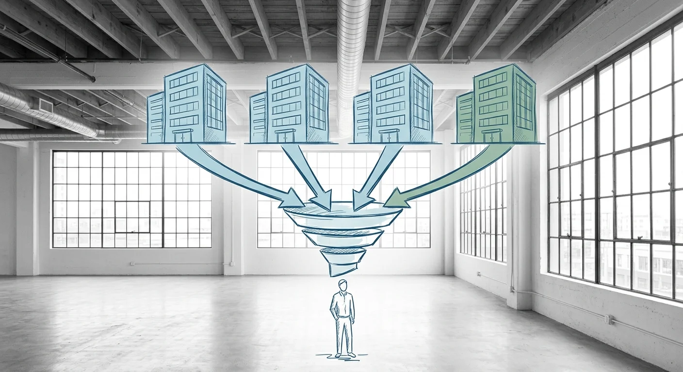 Four-filter comparative selection framework for SBA qualifying commercial property search