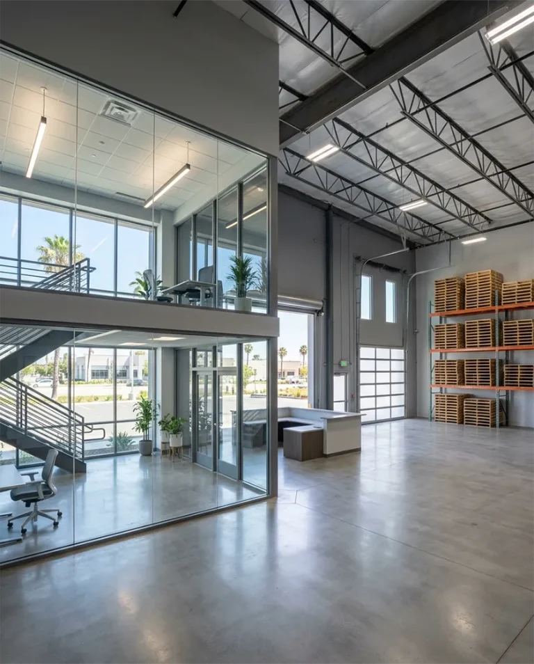 Combined office and warehouse facility leased through Peninsula Commercial Real Estate Group