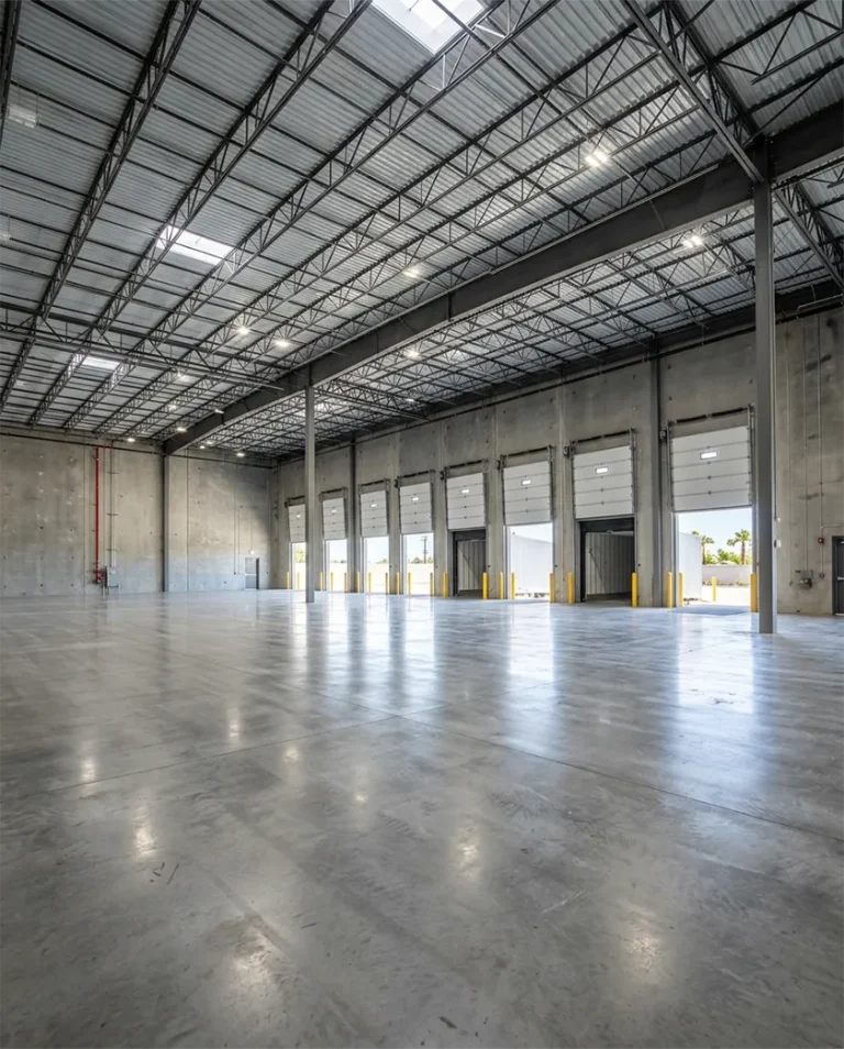 Industrial warehouse with loading docks of the type handled in a tenant relocation