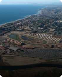 The Del Mar fairgrounds and racetrack on the coast, in the San Diego County market served by Peninsula CRE Group