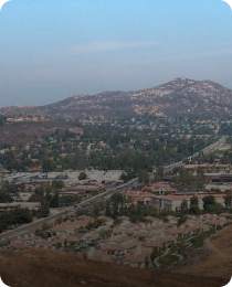 The valley and hills around Poway, in the San Diego County market served by Peninsula CRE Group